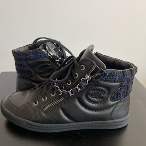 Chanel high top sneakers